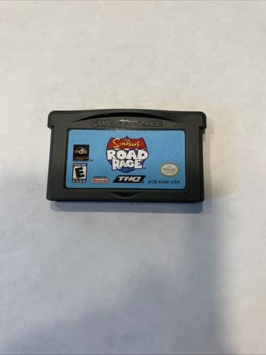 The Simpsons Road Rage Nintendo Game Boy Advance Authentic Homer Bart Krusty