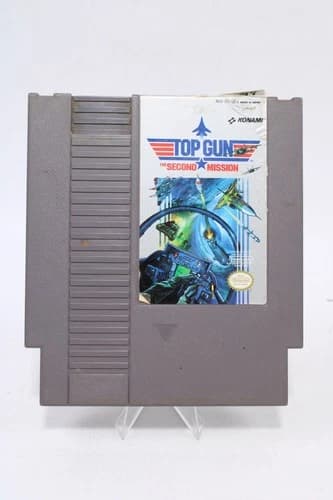 Top Gun Second Mission NES Nintendo Game Konami Tested Works