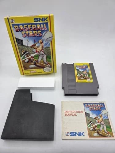 Baseball Stars Snk Nintendo NES Complete in Box CIB Tested Working