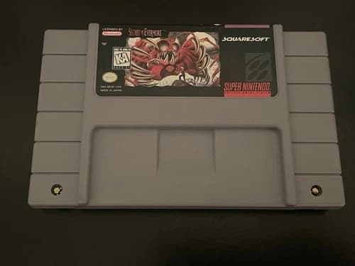 Secret Of Evermore Super Nintendo SNES Authentic Tested Working Video Game