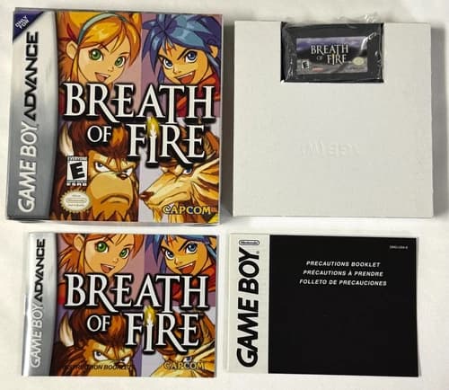 Breath of Fire (Nintendo Game Boy Advance, 2001) GBA CIB