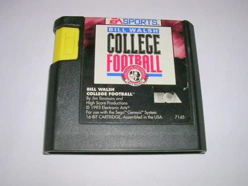Bill Walsh College Football (Sega Genesis GEN) Original Game