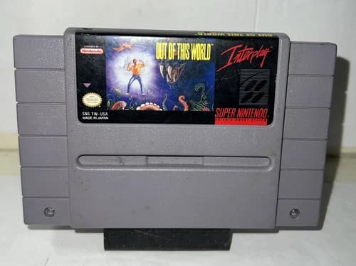 Out of This World (SNES, 1992) Cart Only Tested
