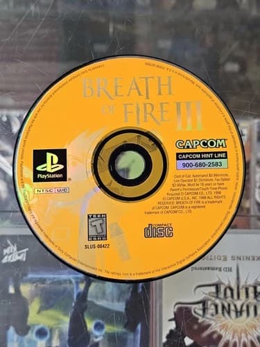 Breath of Fire III (Sony PlayStation 1, 1998) PS1 Game Disc Only TESTED