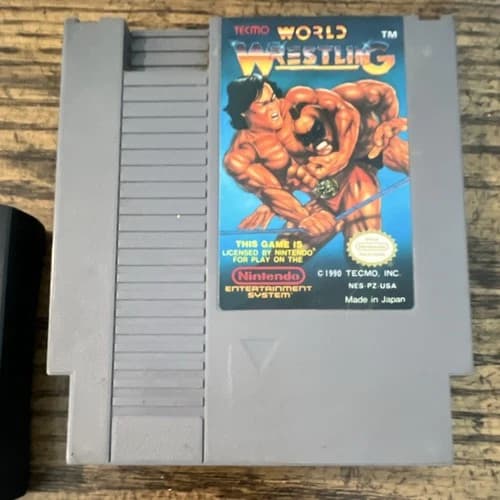 Tecmo World Wrestling Nintendo NES Game Cartridge 1990 NTSC-U/C US/Canada