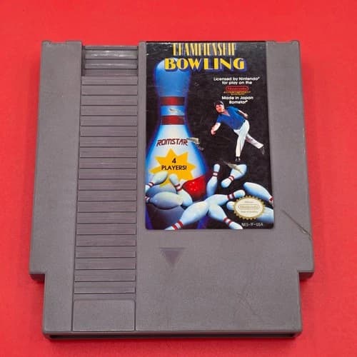 Championship Bowling Nintendo NES Video Game Pak Cartridge