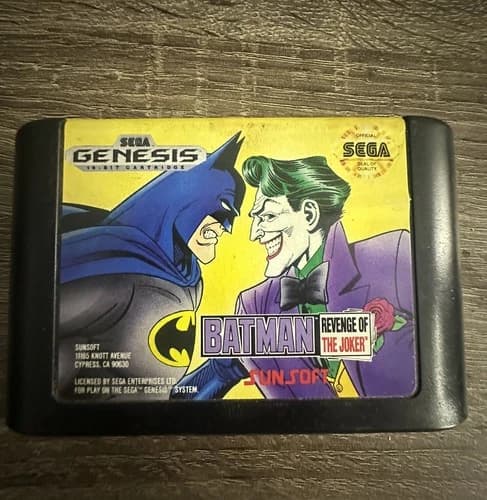 Batman: Revenge of the Joker (Sega Genesis, 1992) Cartridge Only, Tested