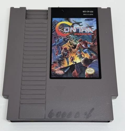 Contra Force (Nintendo NES, 1992 Konami) Authentic (Marker On cartridge)