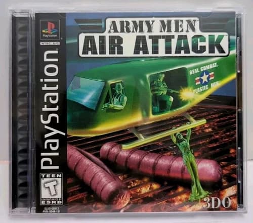 Army Men: Air Attack (Sony PlayStation 1, 1999) CIB, Black Label, PS1, PS