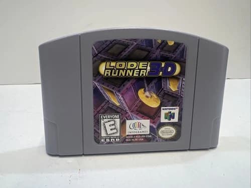 Lode Runner 3D (Nintendo 64 N64) Authentic Cartridge