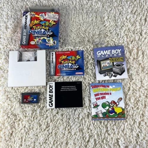 Pokémon Pinball Ruby and Sapphire (Nintendo Game Boy Advance, 2003) CIB in Box