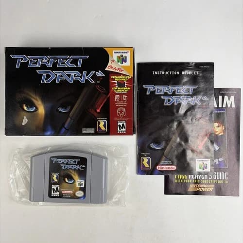 Perfect Dark N64 Nintendo 64 Complete CIB Authentic! Good Condition!