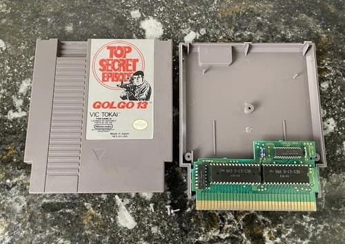 Golgo 13: Top Secret Episode (Nintendo NES, 1988) CLEANED AUTHENTIC