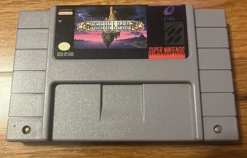 Vintage 1994 BRAIN LORD RPG Super Nintendo SNES Game by Enix Tested