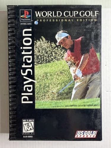 World Cup Golf: Professional Edition (Sony PlayStation 1, 1995) Long Box, CIB+