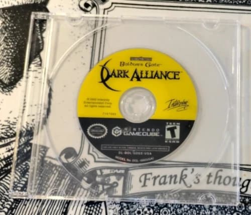 🌟Baldur's Gate: Dark Alliance🌟(Nintendo Gamecube, 2002) Disc Only in New Jewel