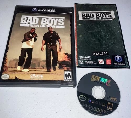 Bad Boys: Miami Takedown (Nintendo GameCube, 2004) CIB Complete Tested Working