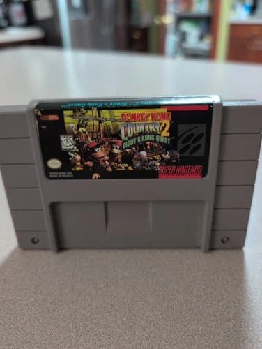 Super Nintendo SNES Donkey Kong Country 2 Diddy's King Quest Tested Combine Ship