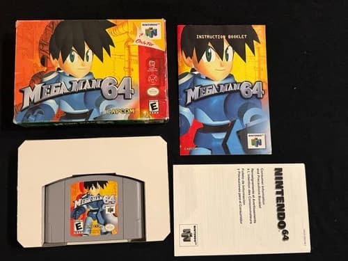 Mega Man 64 (Nintendo 64, 2001) Box Manual Complete CIB N64