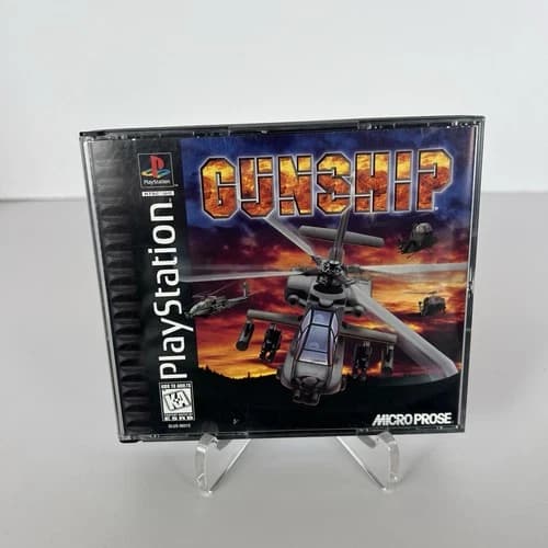 Gunship (Sony PlayStation 1, 1996) Complete CIB PS1