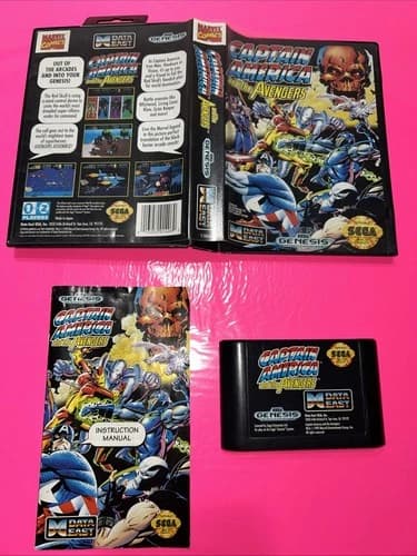Captain America And The Avengers Sega Genesis Complete In Box CIB