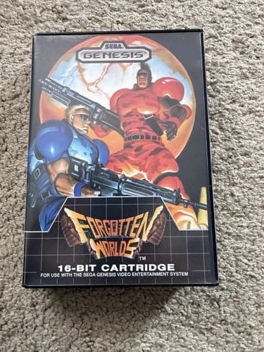 4 Rare Sega Genesis Games Forgotten Worlds, 1st Madden Football,Etc W/manuals
