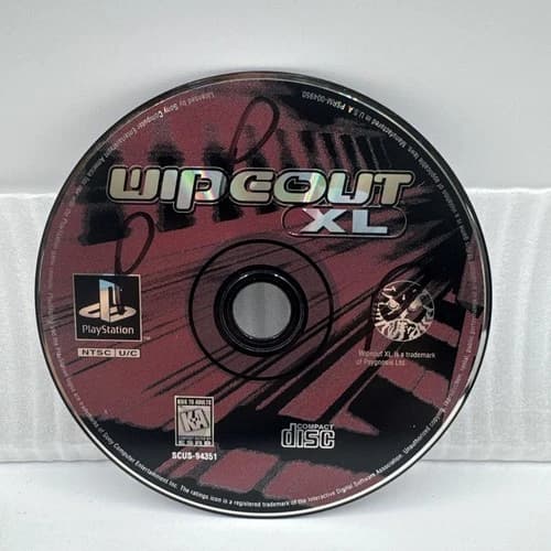 Wipeout XL (Sony PlayStation 1, 1996) Disc Only