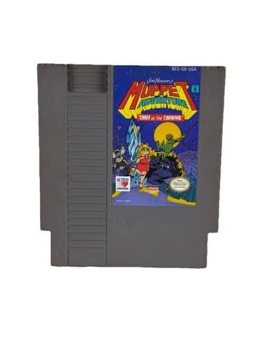 Muppet Adventure: Chaos At The Carnival (Nintendo NES, 1990) - Cart Only