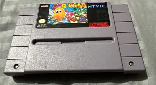 Q Bert 3 Super Nintendo SNES Game Authentic Tested