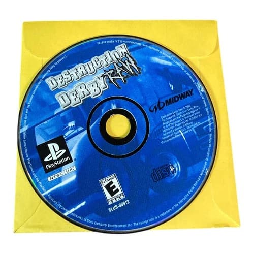 Sony PlayStation 1 PS1 Disc Only Tested Destruction Derby Raw