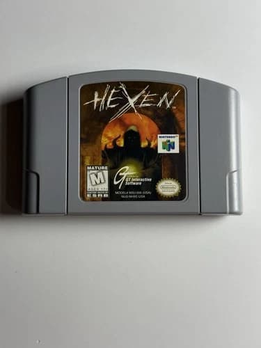 Hexen (Nintendo 64, N64) • Authentic Cartridge Only • Tested & Working