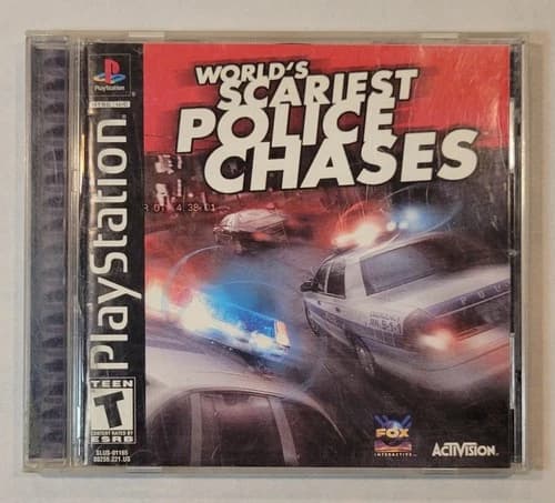 2001 World's Scariest Police Chases PlayStation 1 PS1 Game Complete w/Manual CIB
