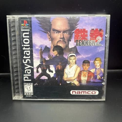 Tekken 2 (Sony PlayStation 1, 1996) PS1 Black Label Fast Shipping