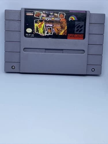 WWF Super Wrestlemania - WWE - SNES Nintendo Game Tested & Working!