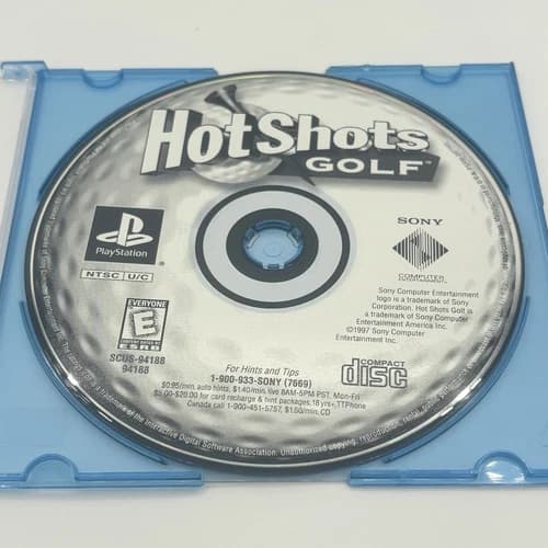 Hot Shots Golf (Sony PlayStation 1, 1998) PS1 - Disc Only - Cleaned & Tested