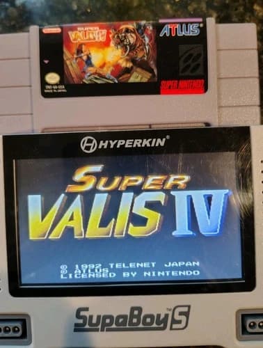 Super Valis IV SNES Authentic MINTY Label Cart Only Super Valis 4 Tested