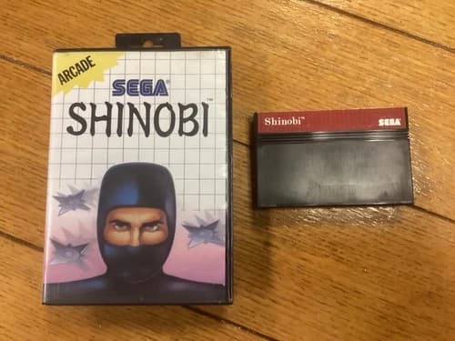 Shinobi Sega Master System GREAT ARCADE GAME Tested Clean Careful Shipping 4 You