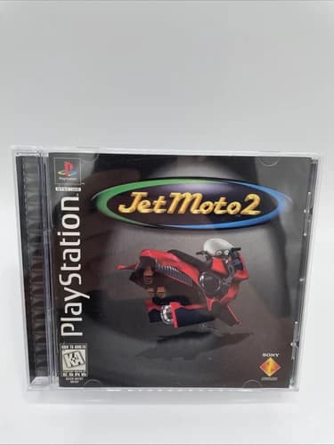 Jet Moto 2 PS1 PlayStation 1 Complete CIB Black Label
