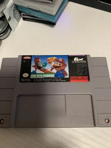 Mario's Early Years: Fun With Numbers (Super Nintendo Entertainment System,...
