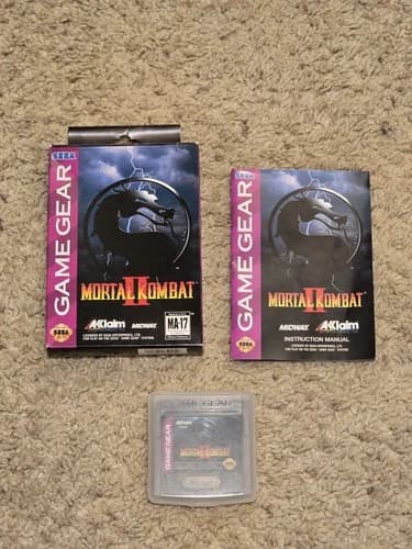 Mortal Kombat II 2 - Sega Game Gear - Complete In Box CIB RARE