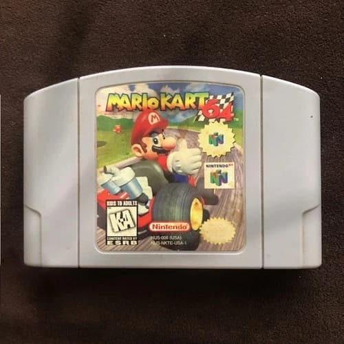 N64 video game Mario Kart 64 Nintendo 64 authentic tested working cartridge only