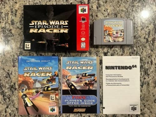 Star Wars Episode I: Racer (Nintendo 64, 1999) N64 Complete With Manual (Tested)