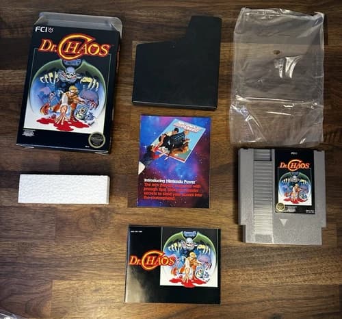 Dr. Chaos Nintendo NES 1988 Authentic Complete CIB Excellent