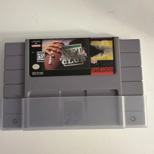 SNES Super Nintendo game cartridge only NFL QUARTERBACK CLUB - TESTED & WORKING