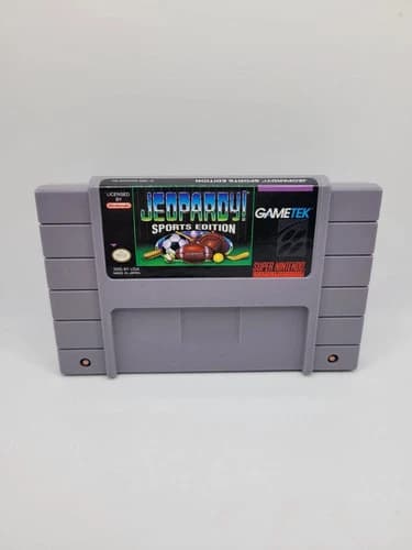 Jeopardy -- Sports Edition (SUPER NINTENDO SNES) AUTHENTIC