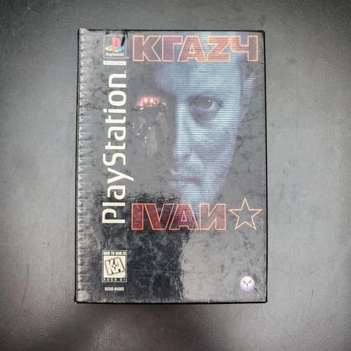 Krazy Ivan Sony PlayStation 1/PS1 Long Box CIB SCUS-94503 Water Dmg Box 🎮
