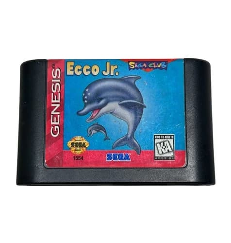 Ecco Jr. (Sega Genesis, 1995) Cartridge Only - Tested