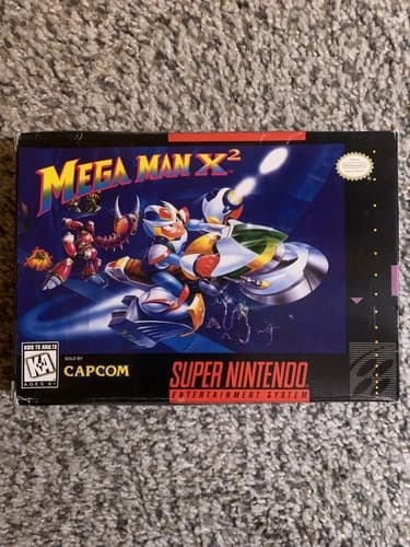 Mega Man X2 (Super Nintendo SNES) Complete in Box CIB Authentic Box Manual Game