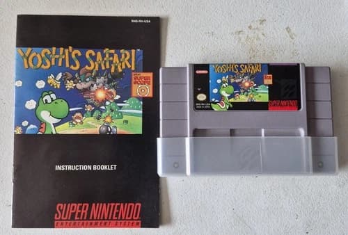 Yoshi's Safari (Super Nintendo Entertainment System, 1993) Authentic Tested