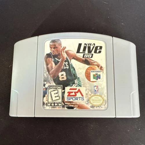 NBA Live 99 Nintendo 64 N64 Cartridge Tested Working Authentic Game Cartridge